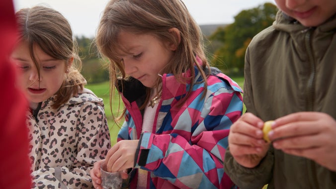 Children on self-led school visits at Plas Newydd
